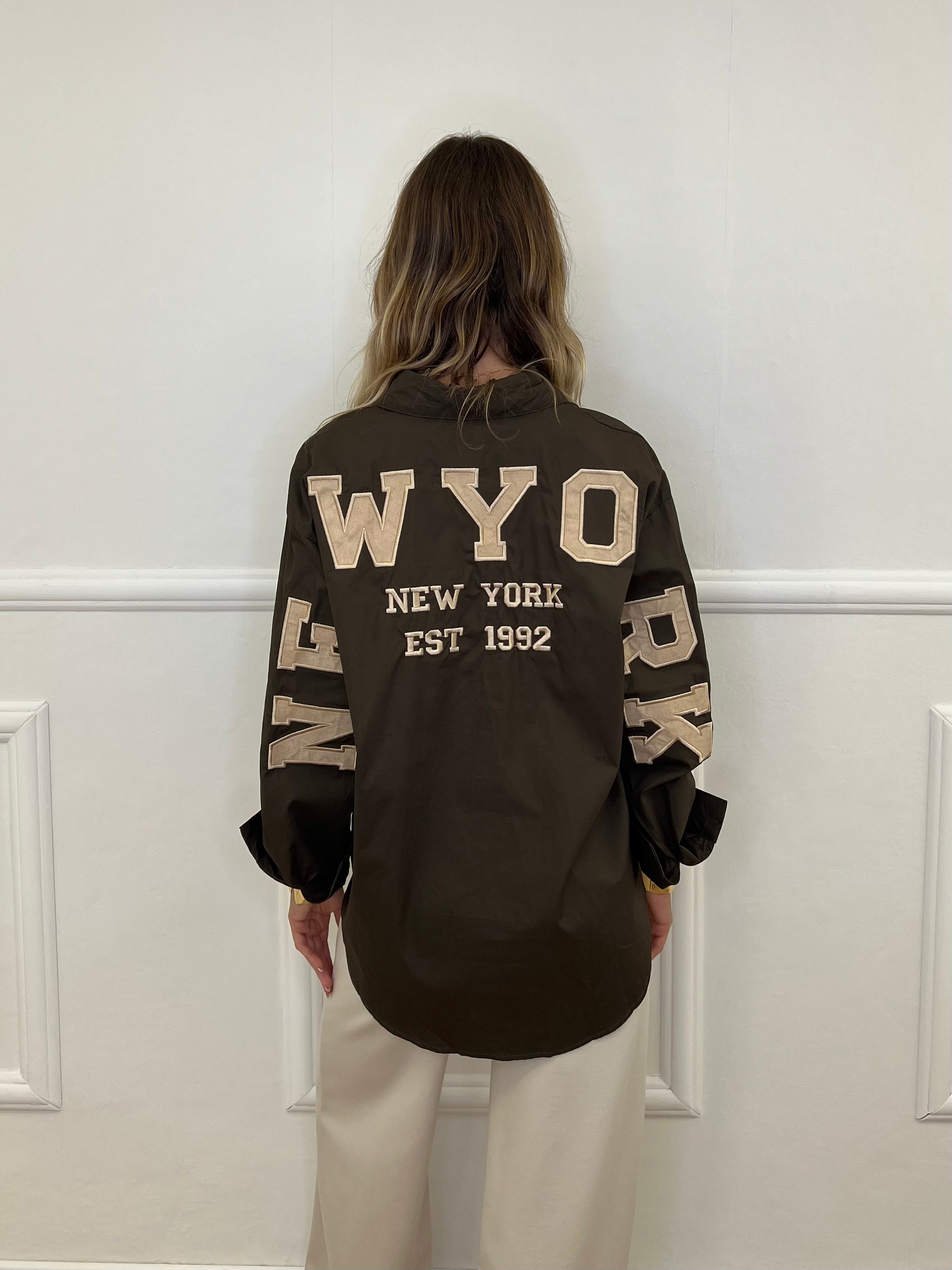 Camicia Over New York 9876 Marrone
