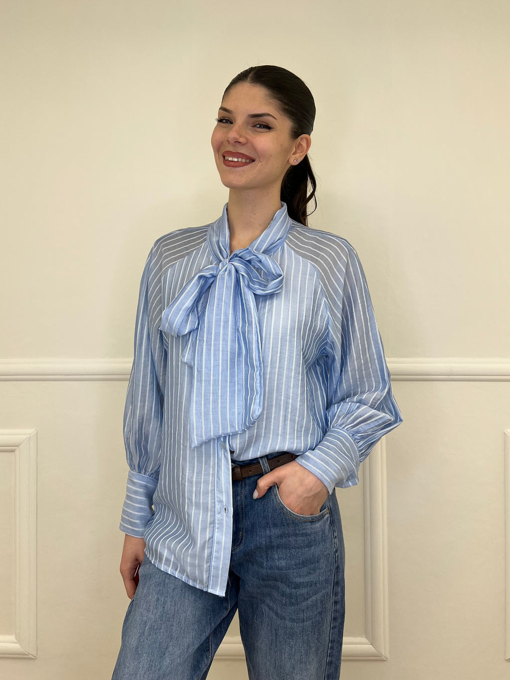 Camicia Regimental Fiocco 563841 Azzurro