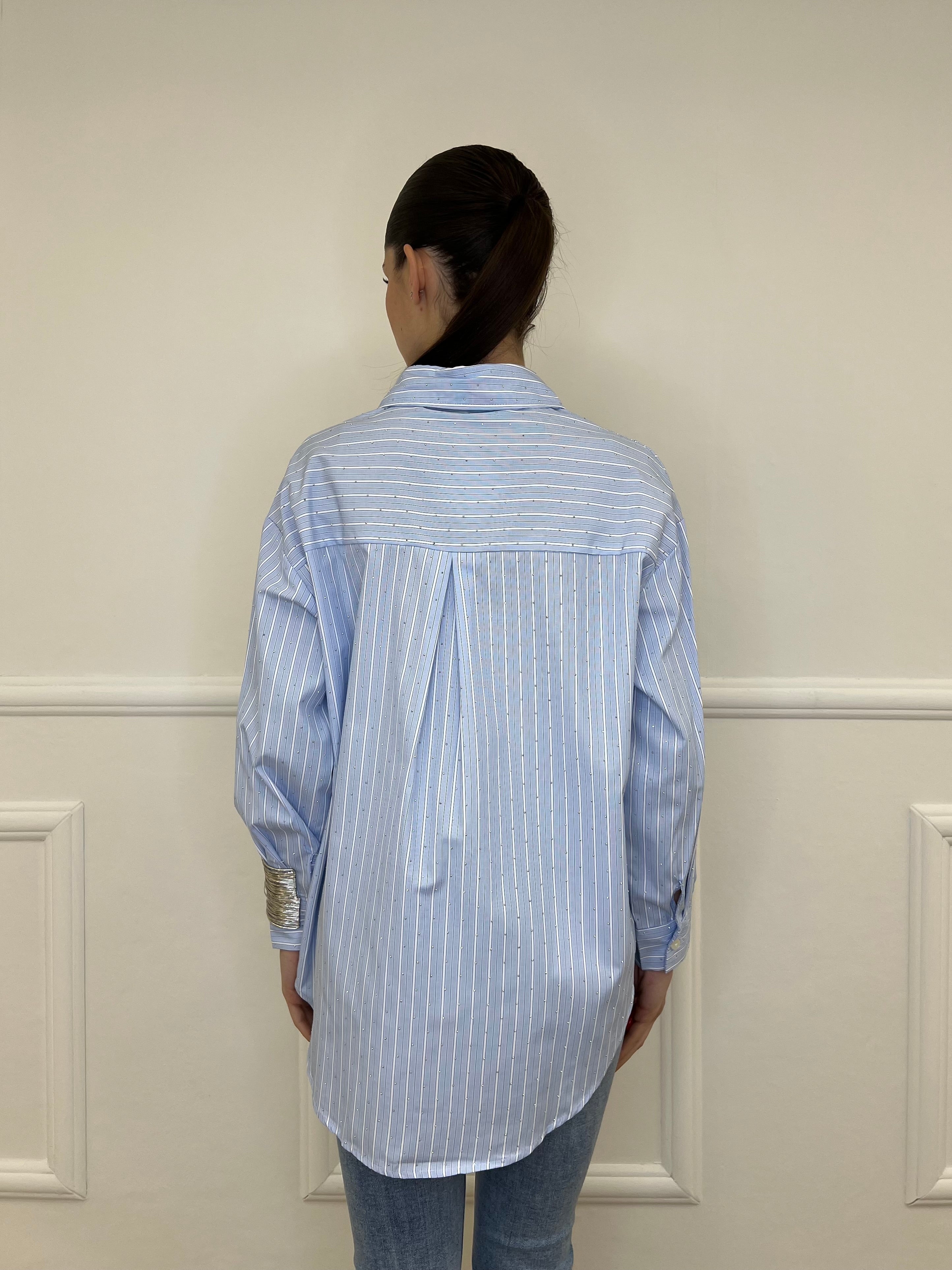 Camicia Regimental Strass 171798 Azzurro