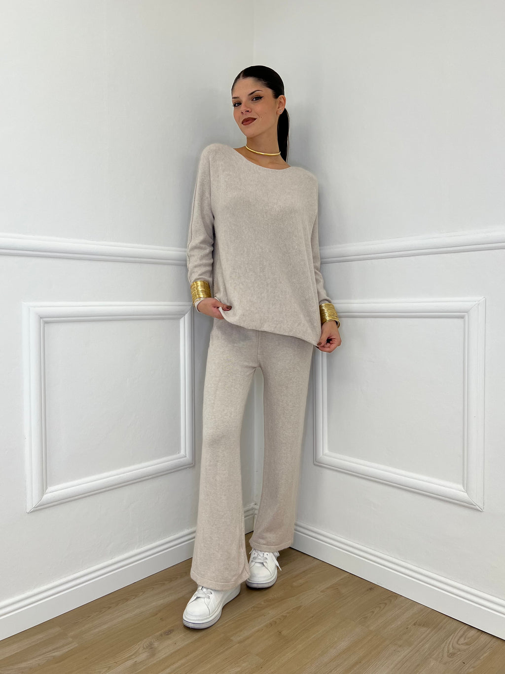 Completo Girocollo 24043 Ecru