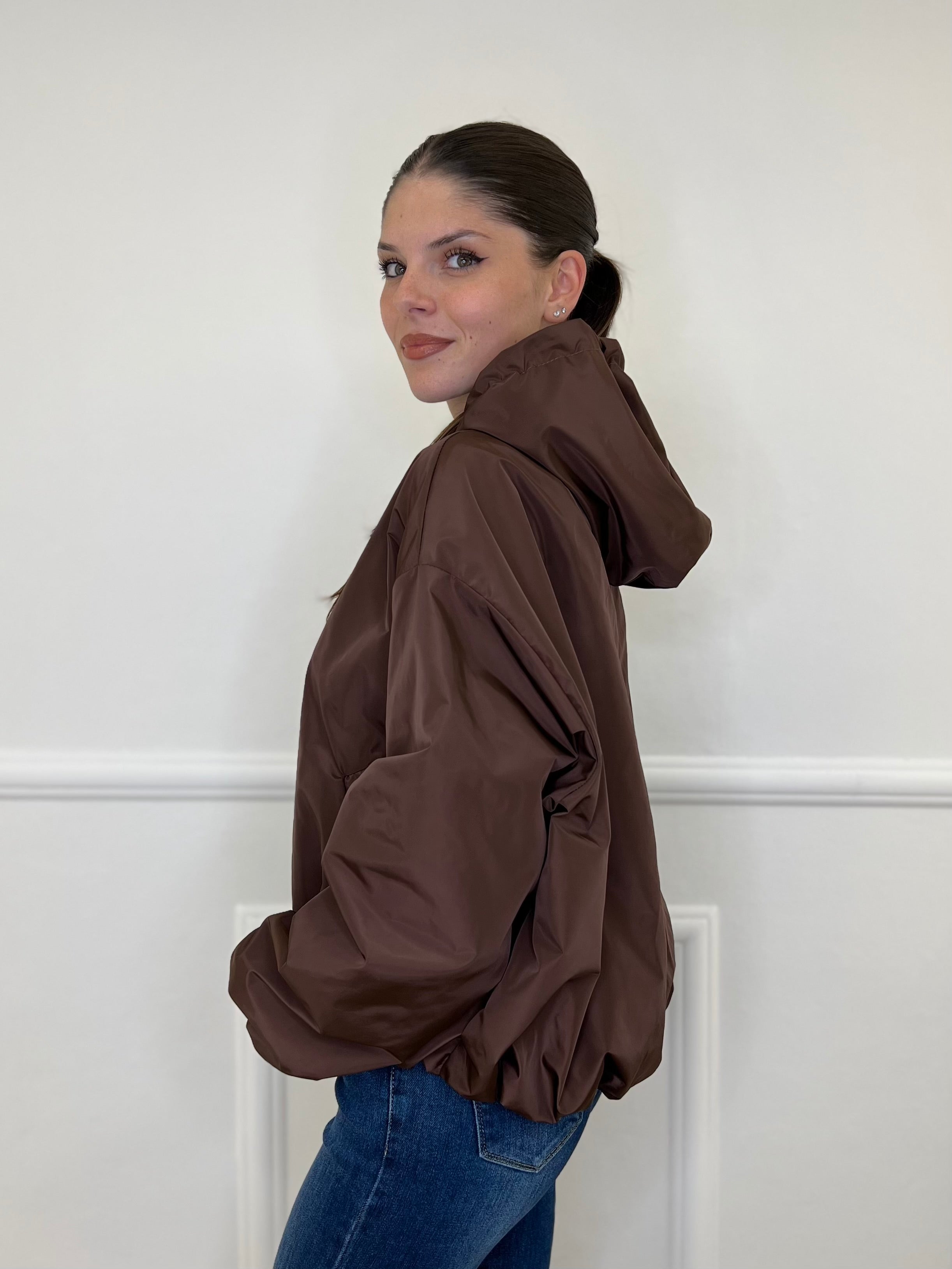 Giubbino Nylon 25029 Caffè - Bazar Abbigliamento