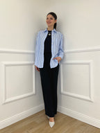 Pantalone Fluido 22059 Blu