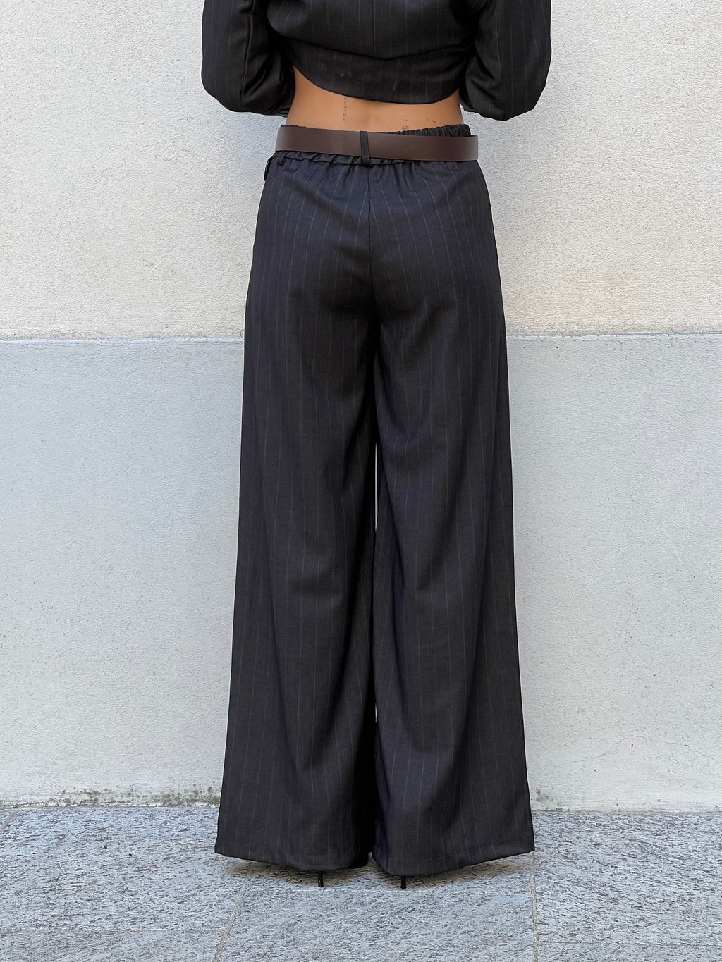 Pantalone Palazzo Gessato 5897 Grigio