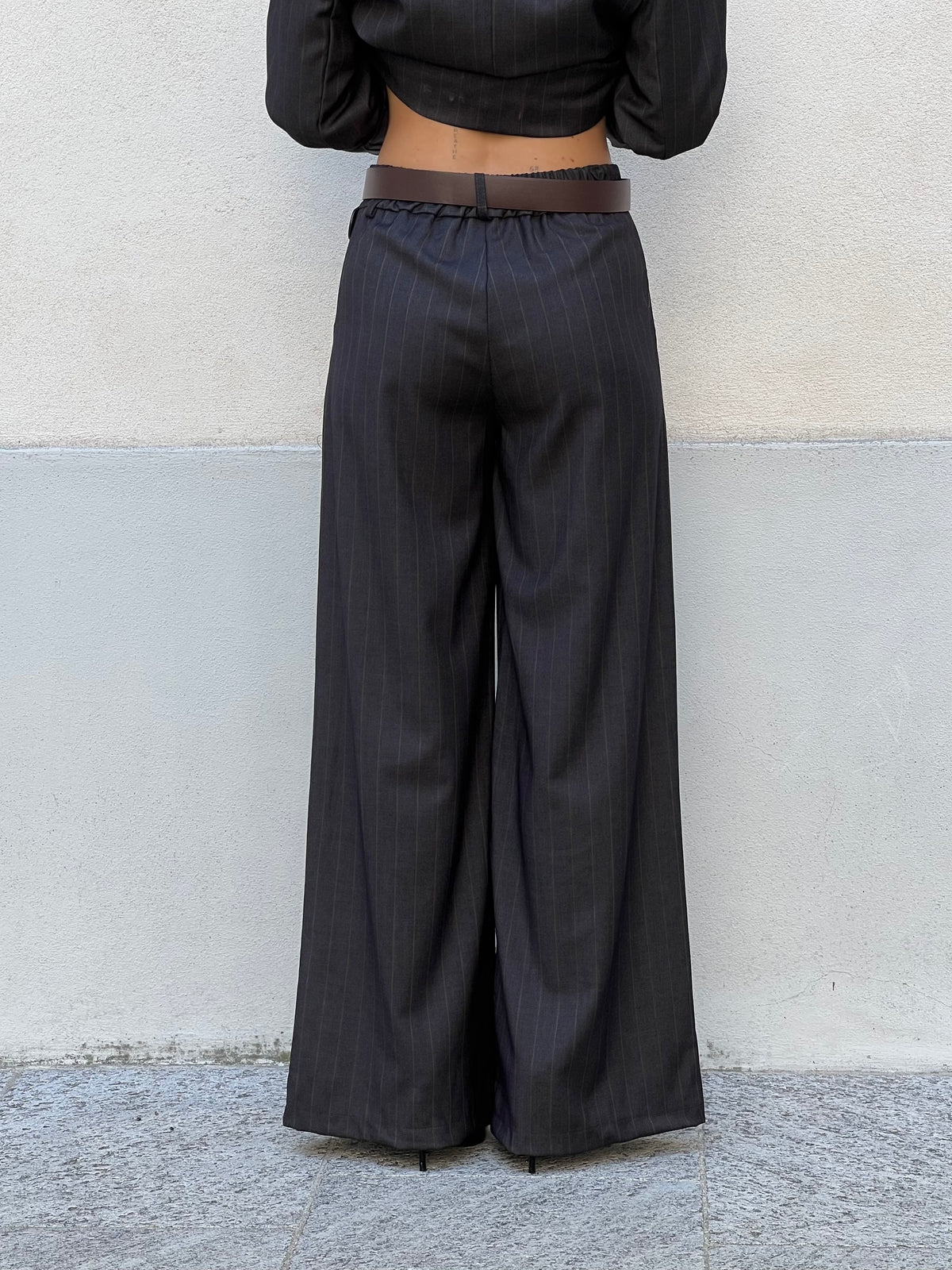 Pantalone Palazzo Gessato 5897 Grigio