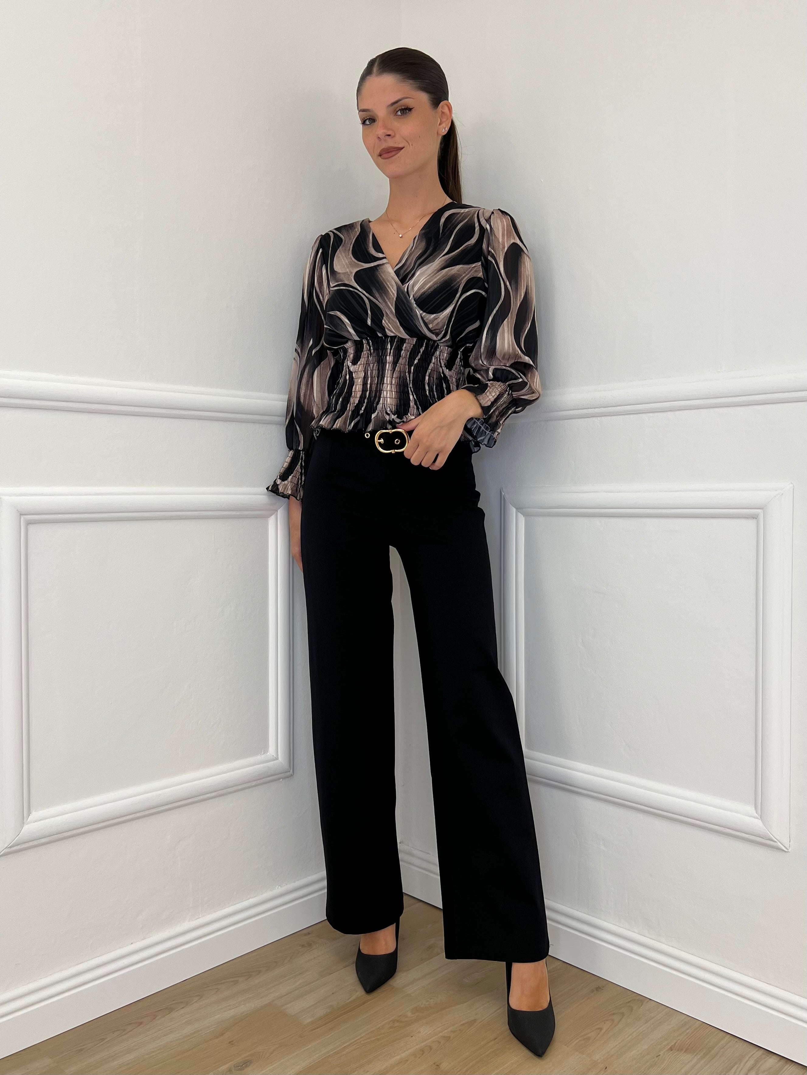 Pantalone Straight 580 Nero - Bazar Abbigliamento