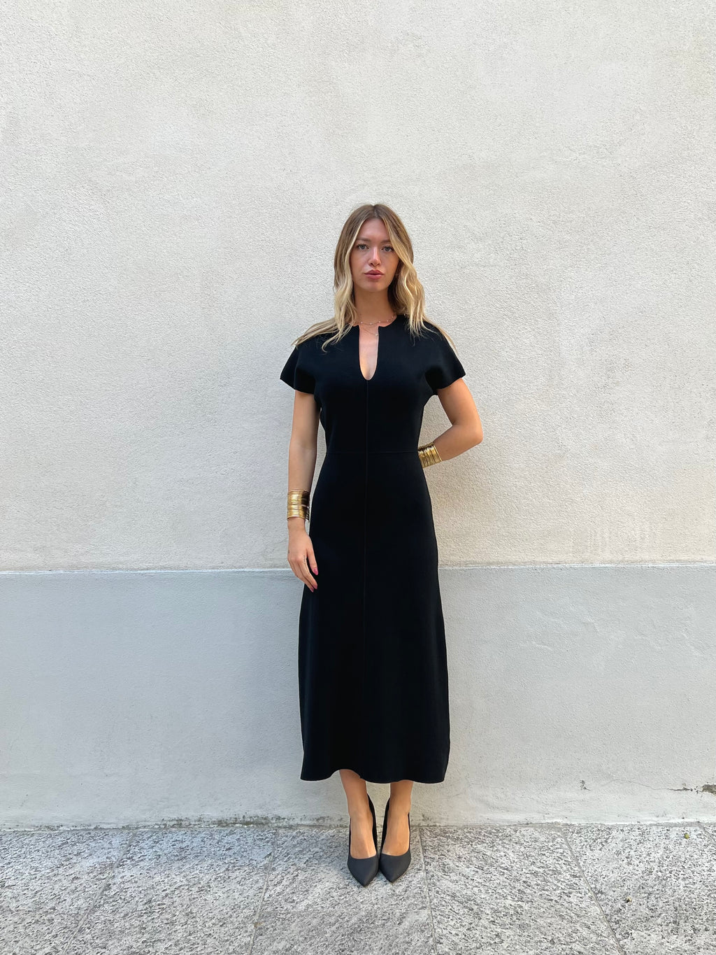 Abito In Maglia 9103 Nero