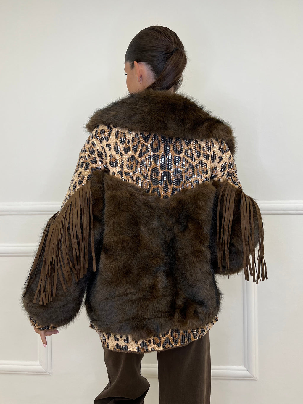 Pelliccia Animalier Frange DL30100