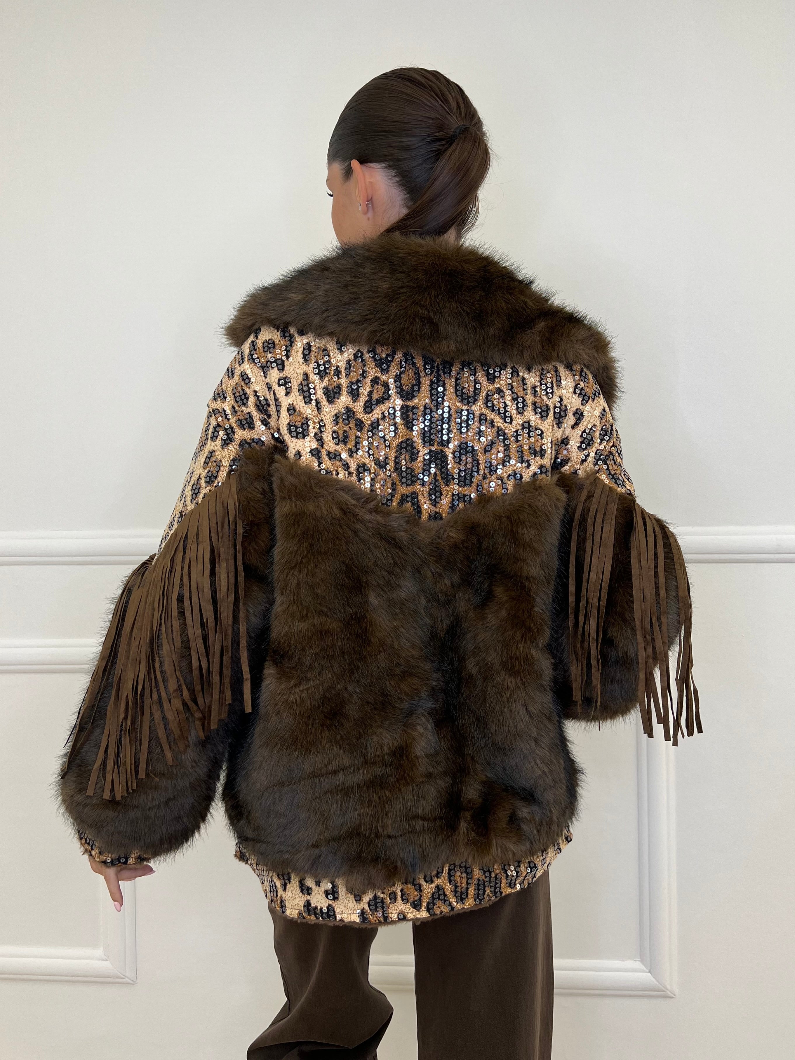 Pelliccia Animalier Frange DL30100