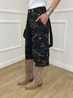 Bermuda Camouflage Con Bretelle 22333