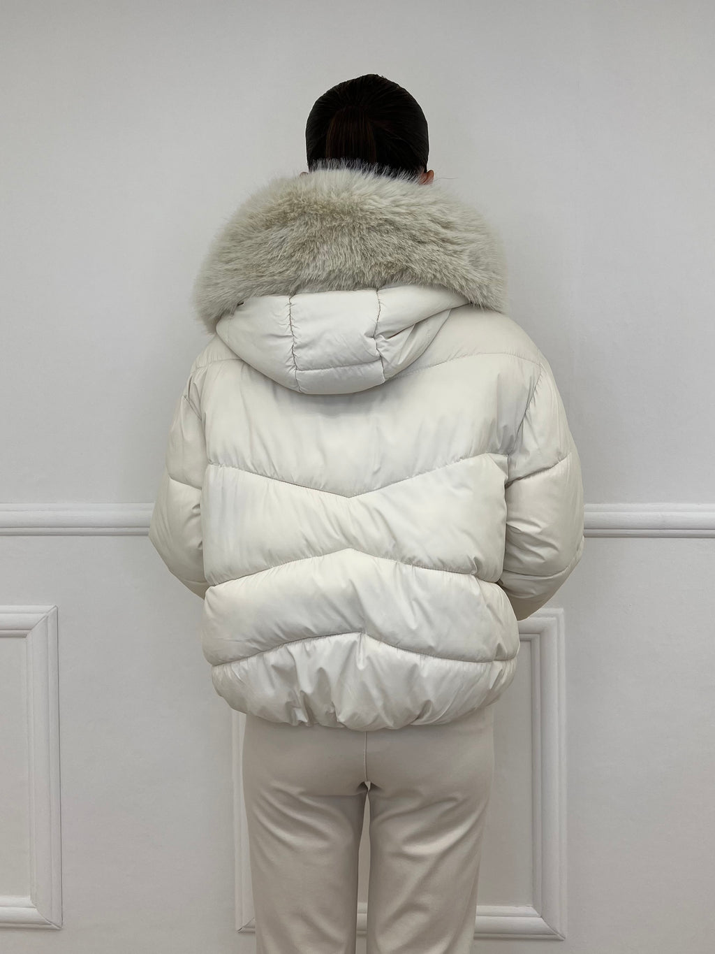 Piumino Over 2884 Panna