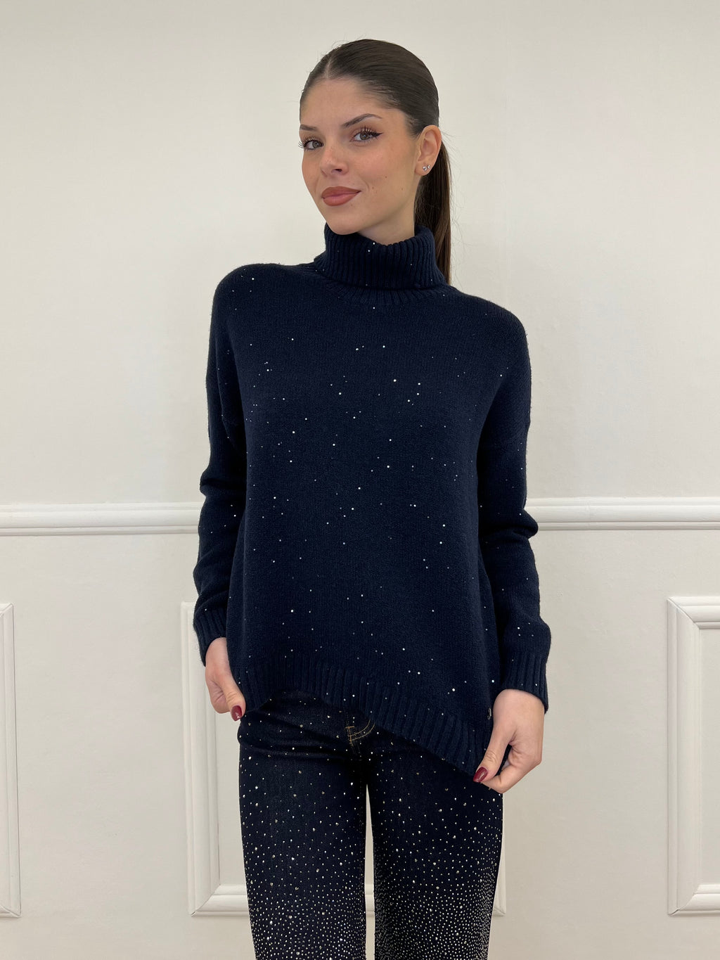 Dolcevita Micro Paillettes 25100 Blu