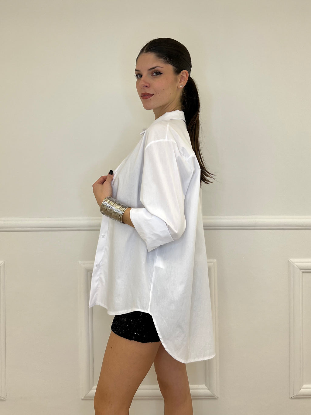 Camicia Over 50320 Bianco