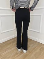 Pantalone Flare Cintura 26513 Nero