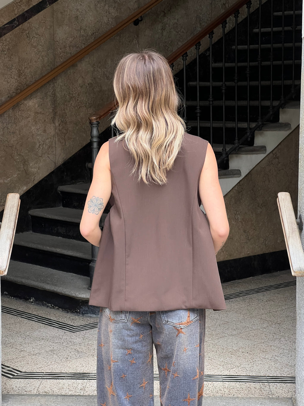 Gilet Doppia Chiusura 168958 Marrone