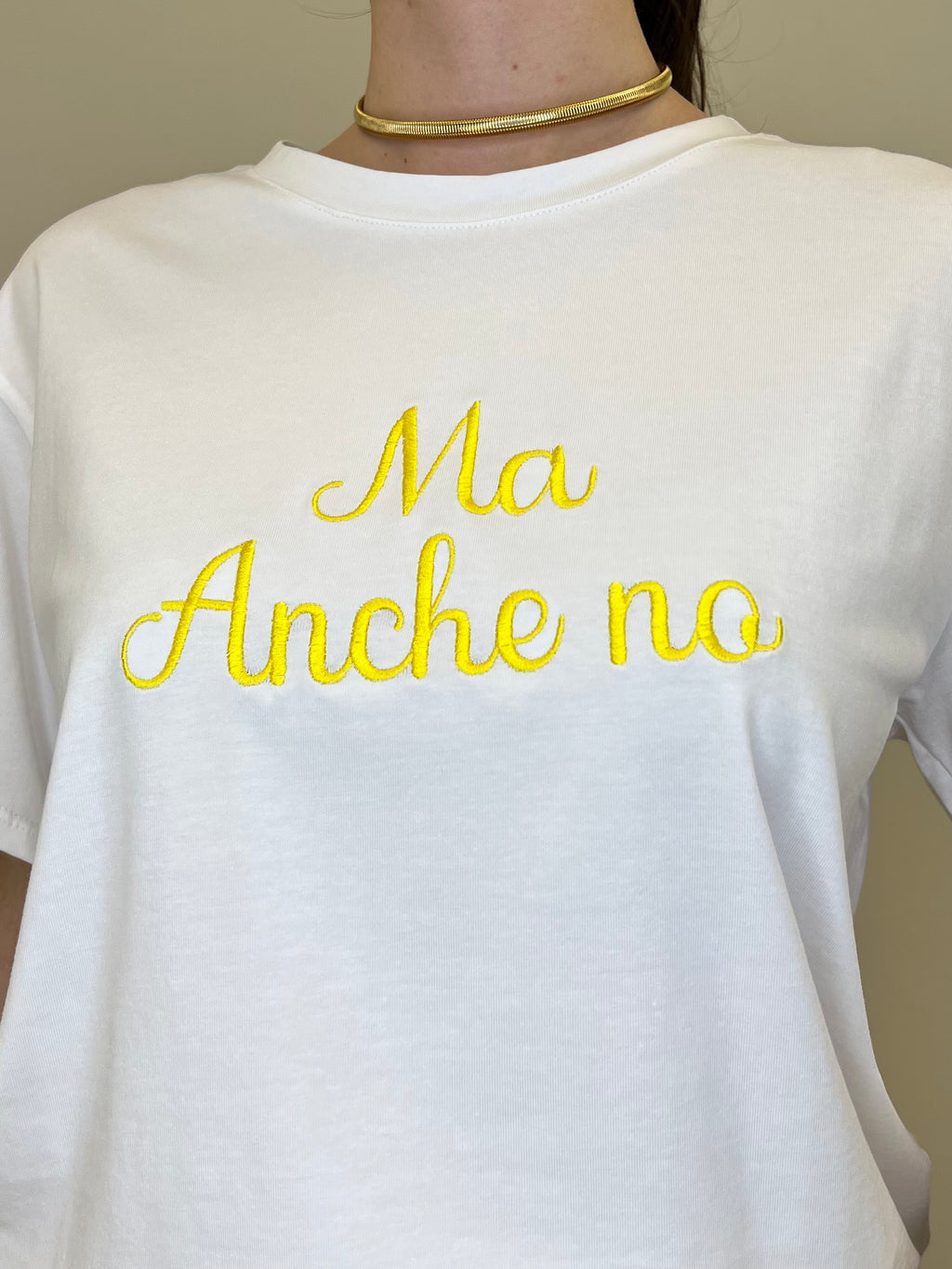 T-shirt Over "Ma Anche No"