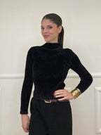 Maglia Fluffy Lupetto 8881 Nero