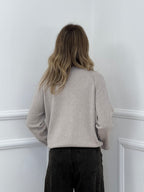 Maglia Polsini con Spacco 24160 Ecru