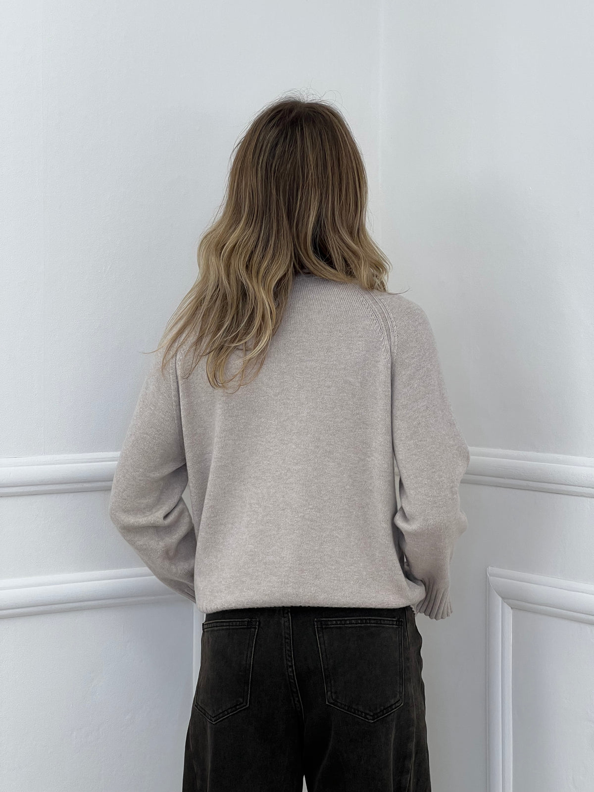 Maglia Polsini con Spacco 24160 Ecru