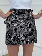 Gonna a Portafoglio Paisley BM196 Nero
