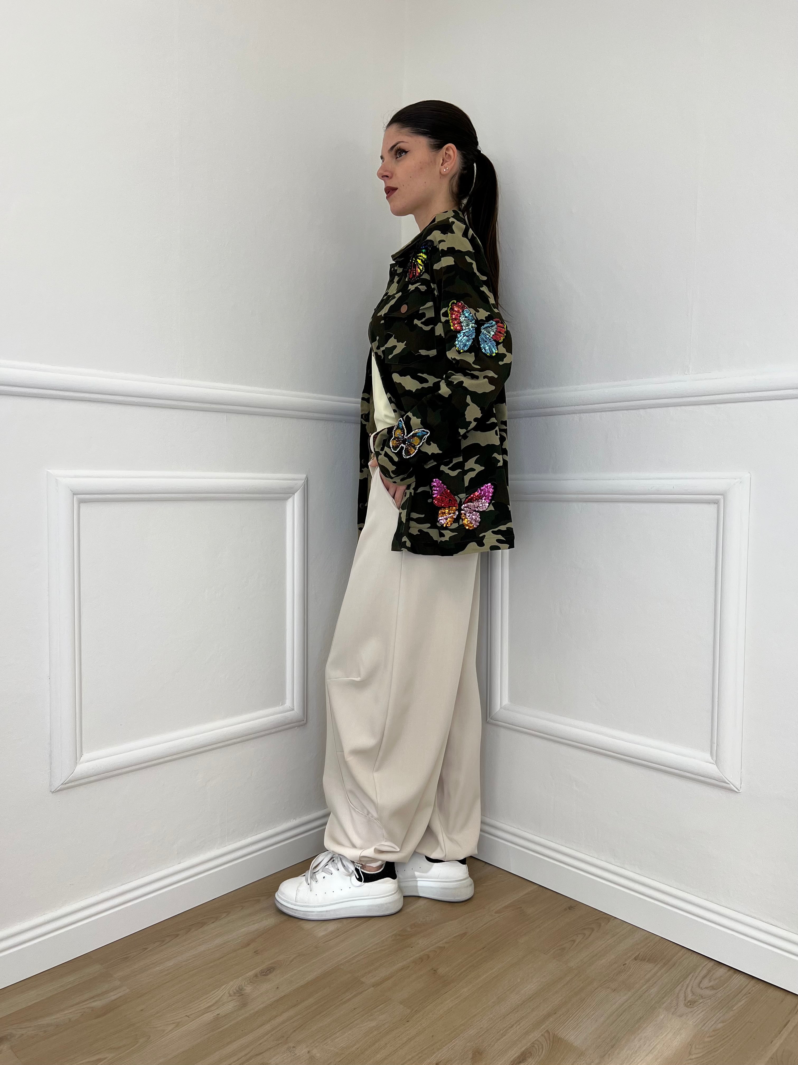 Giacca Camouflage Farfalle AL0083