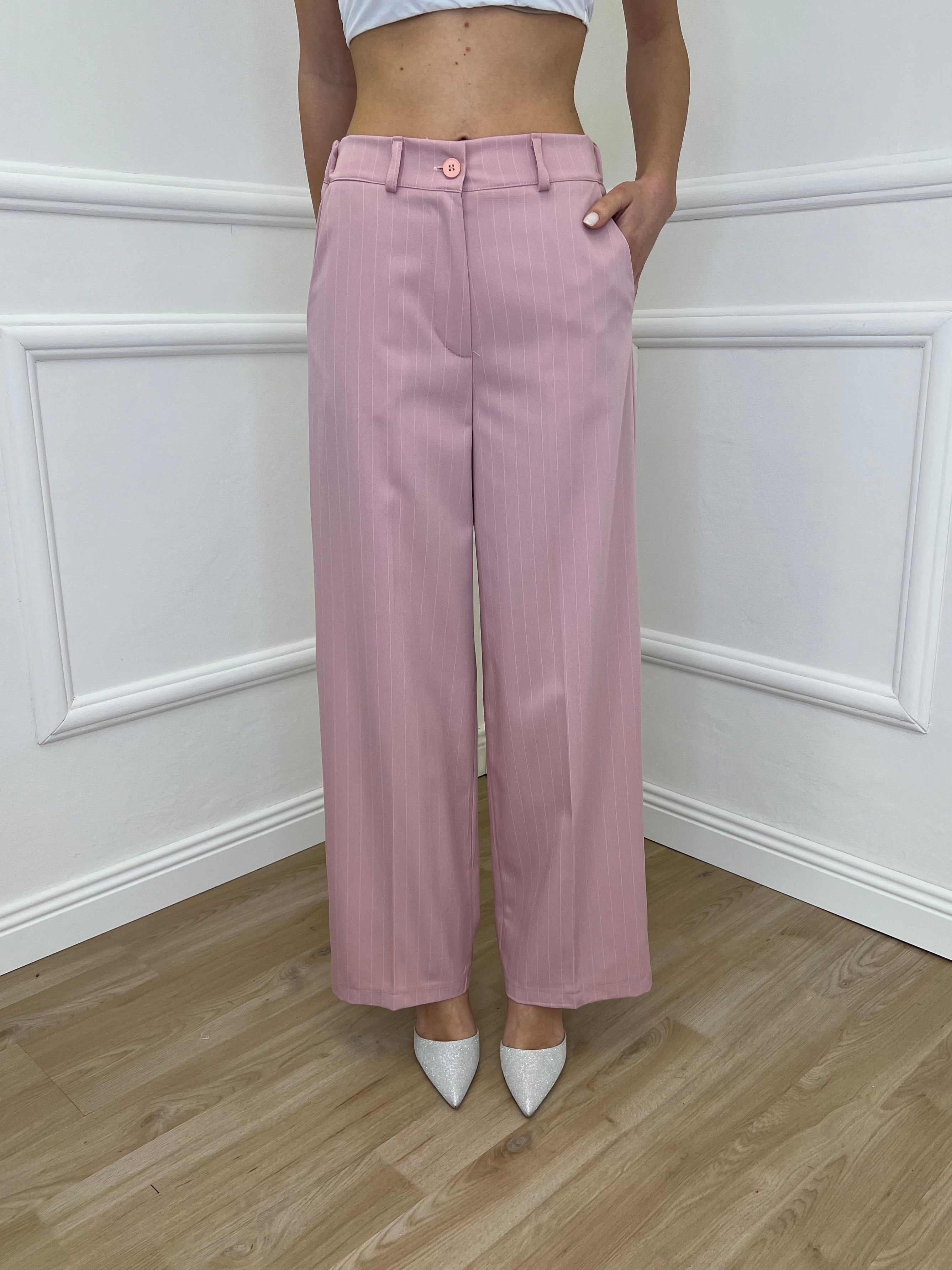 Tailleur Gessato G27636 Rosa