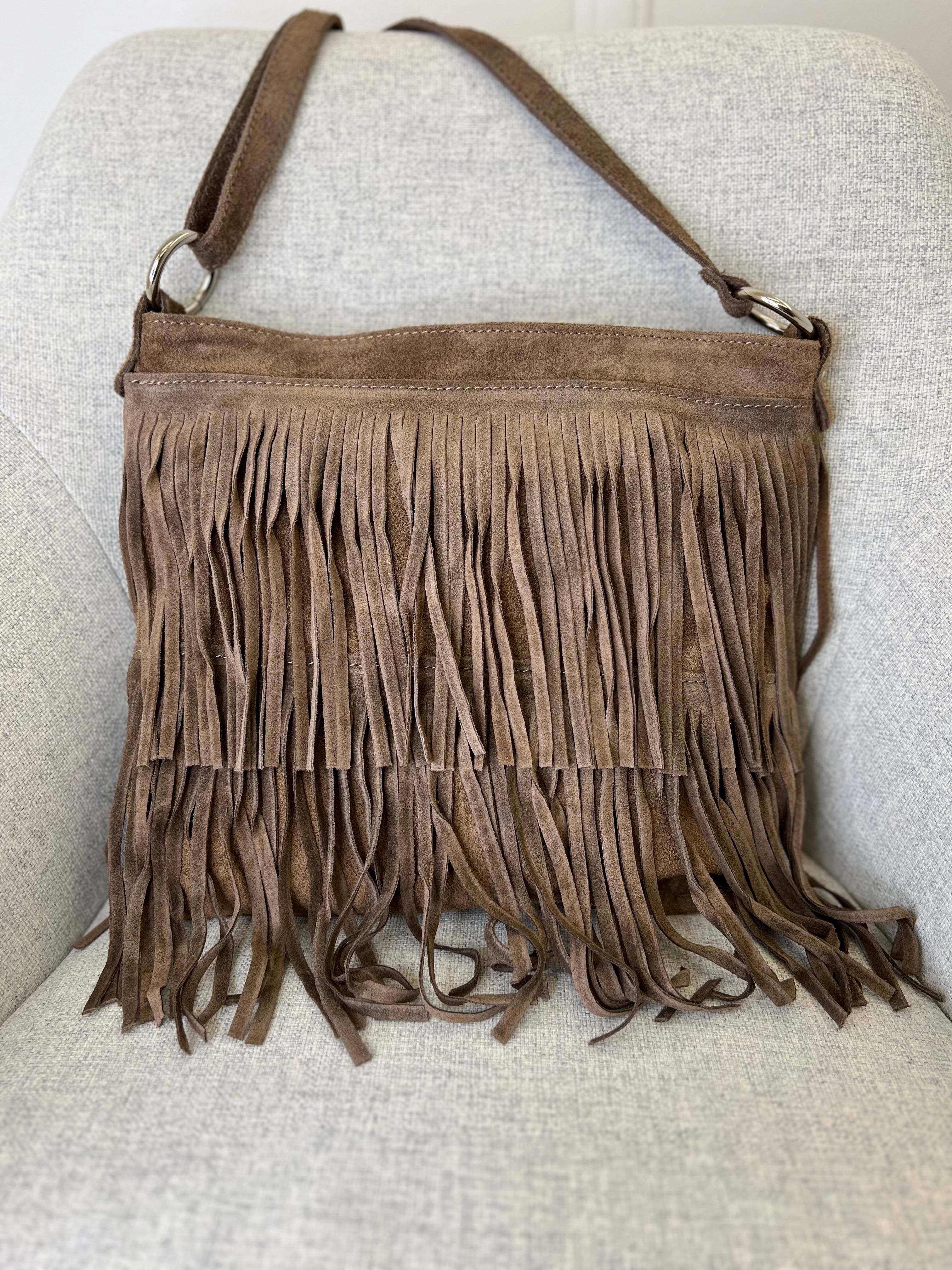 Borsa Frange Vera Pelle Big RL002