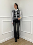 Gilet Losanghe 261711 Grigio