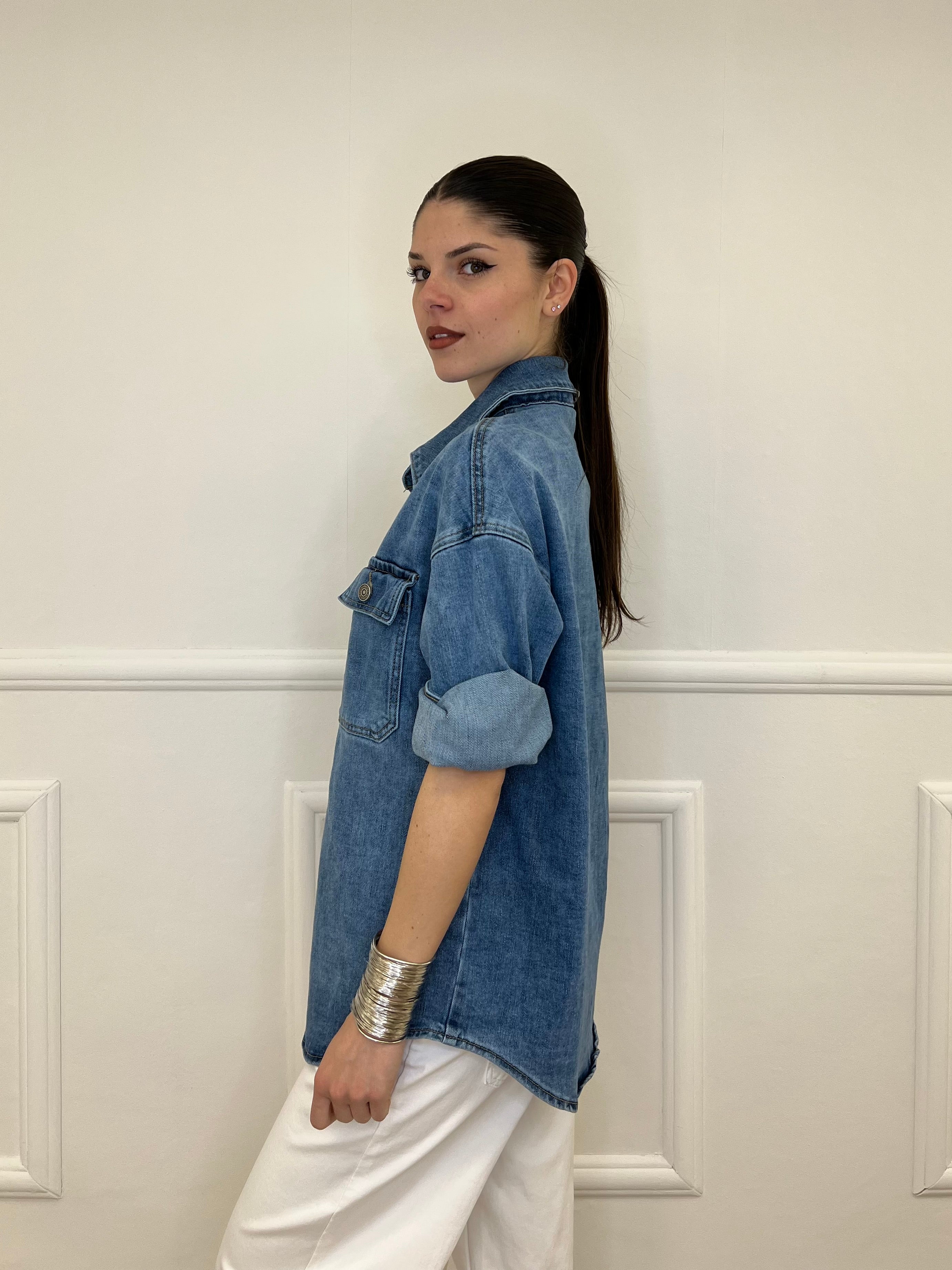 Giacca Denim Oversize 119-2118