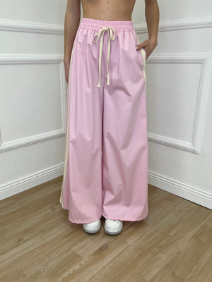 Pantalone Palazzo Bande 7809 Rosa