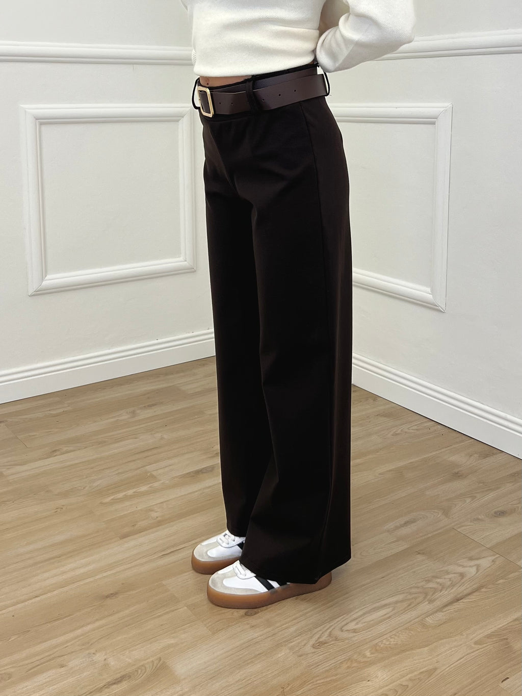 Pantalone Punto Milano Cintura 5386 Marrone