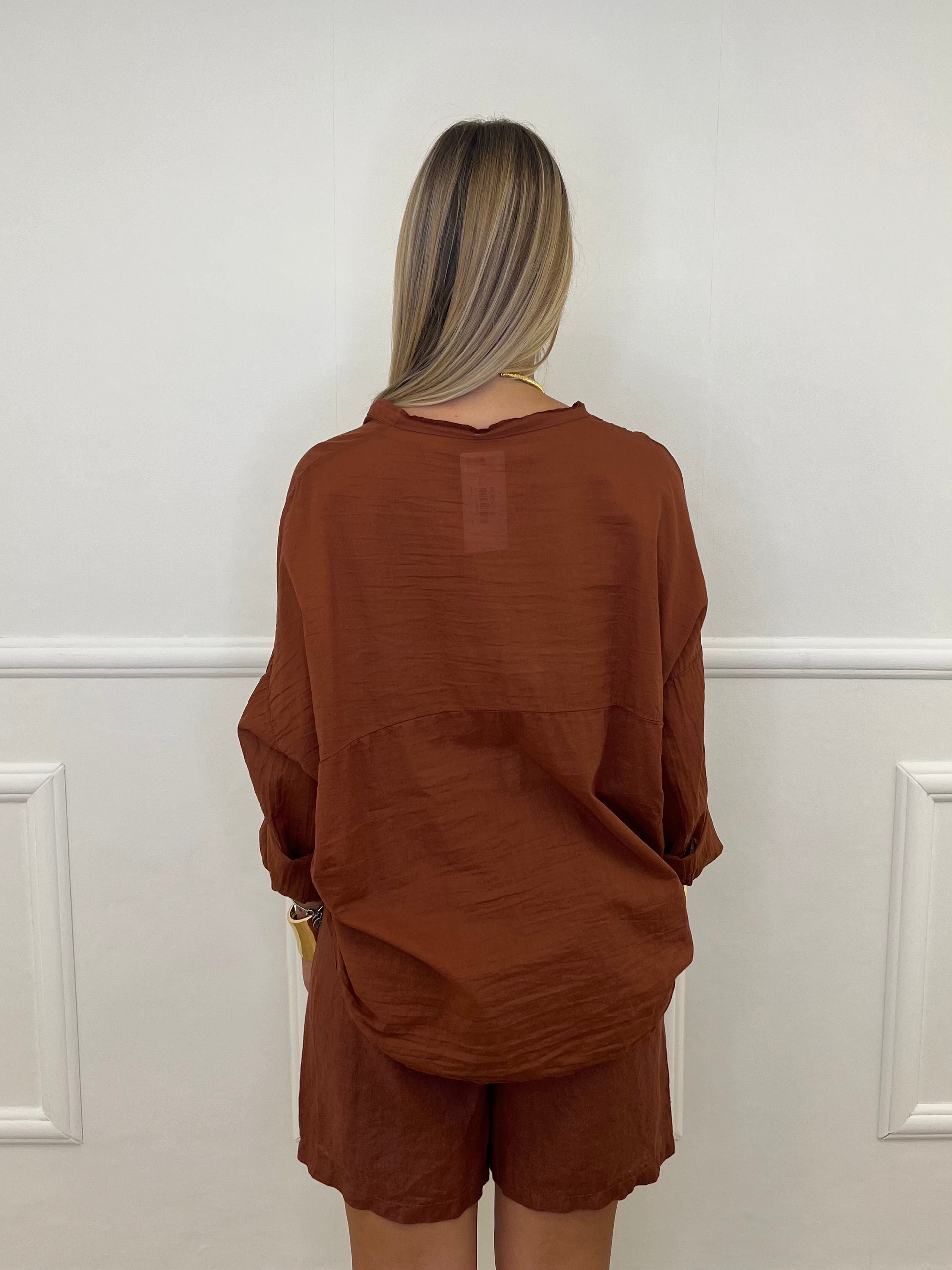 Camicia Over Coreana 3020 Ruggine