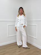 Giacca 100% Lino Alamari 926165 Bianco