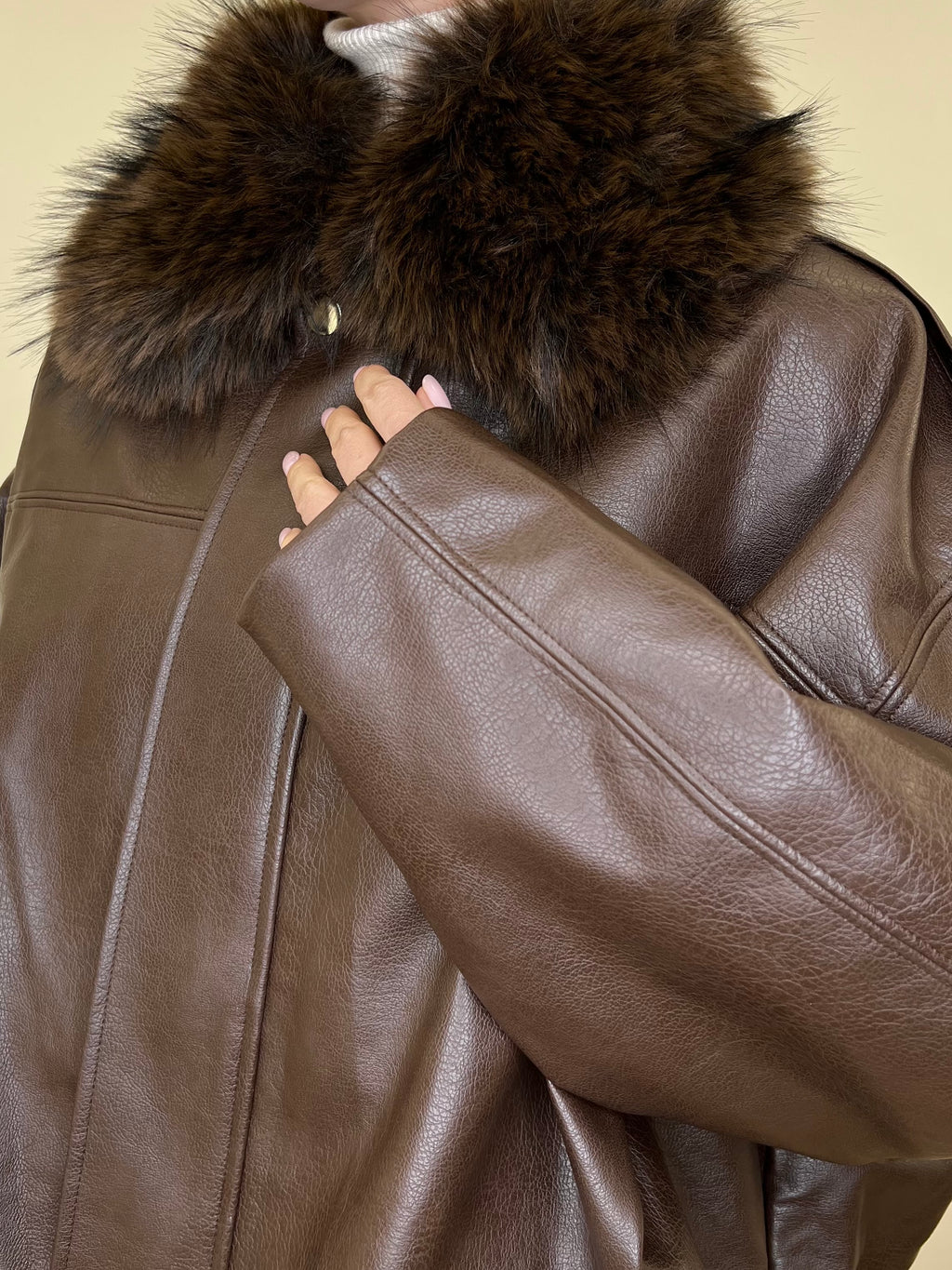 Bomber Collo Pelliccia 19279 Moro