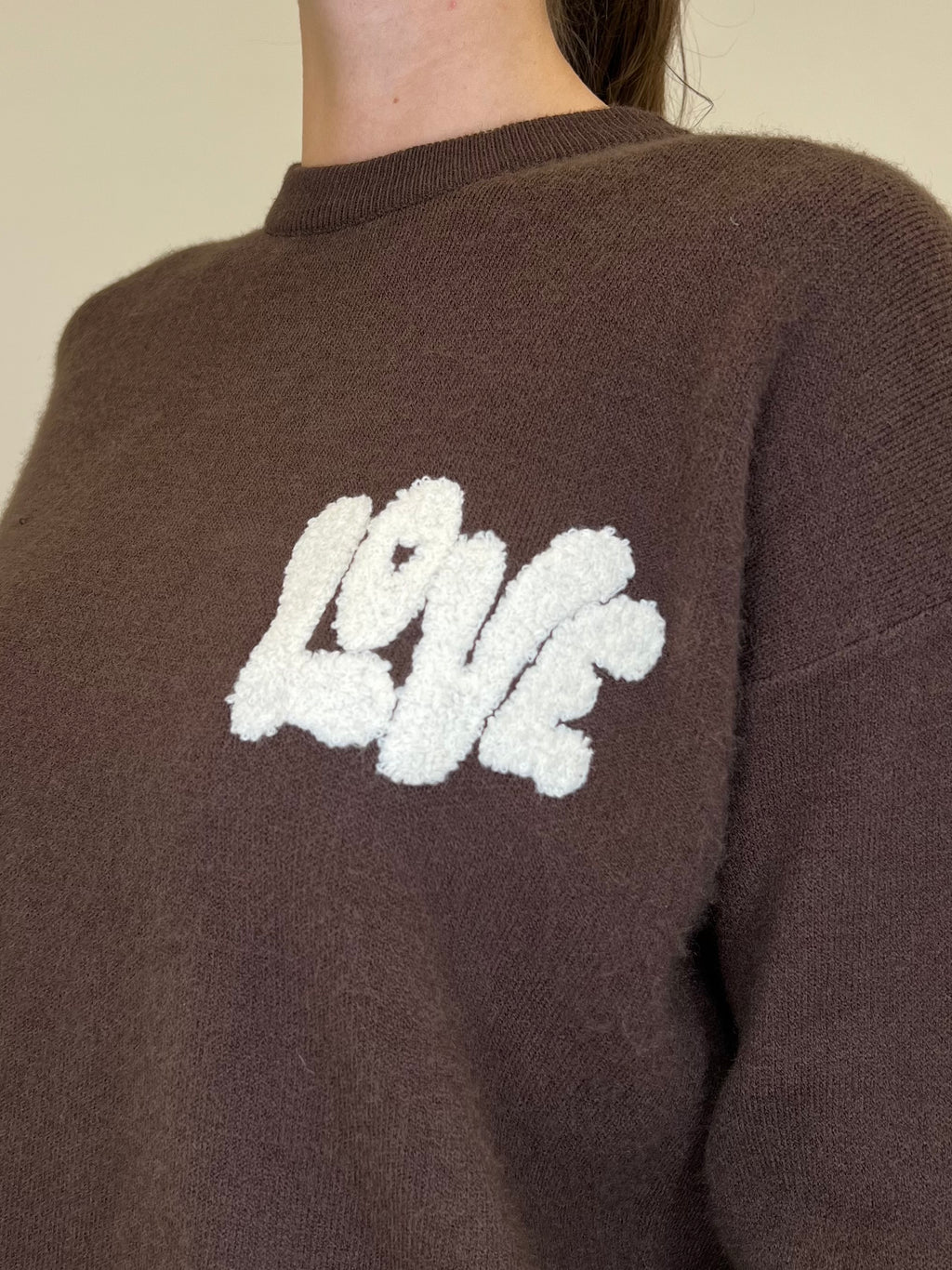 Maglia Love 4982608 Marrone