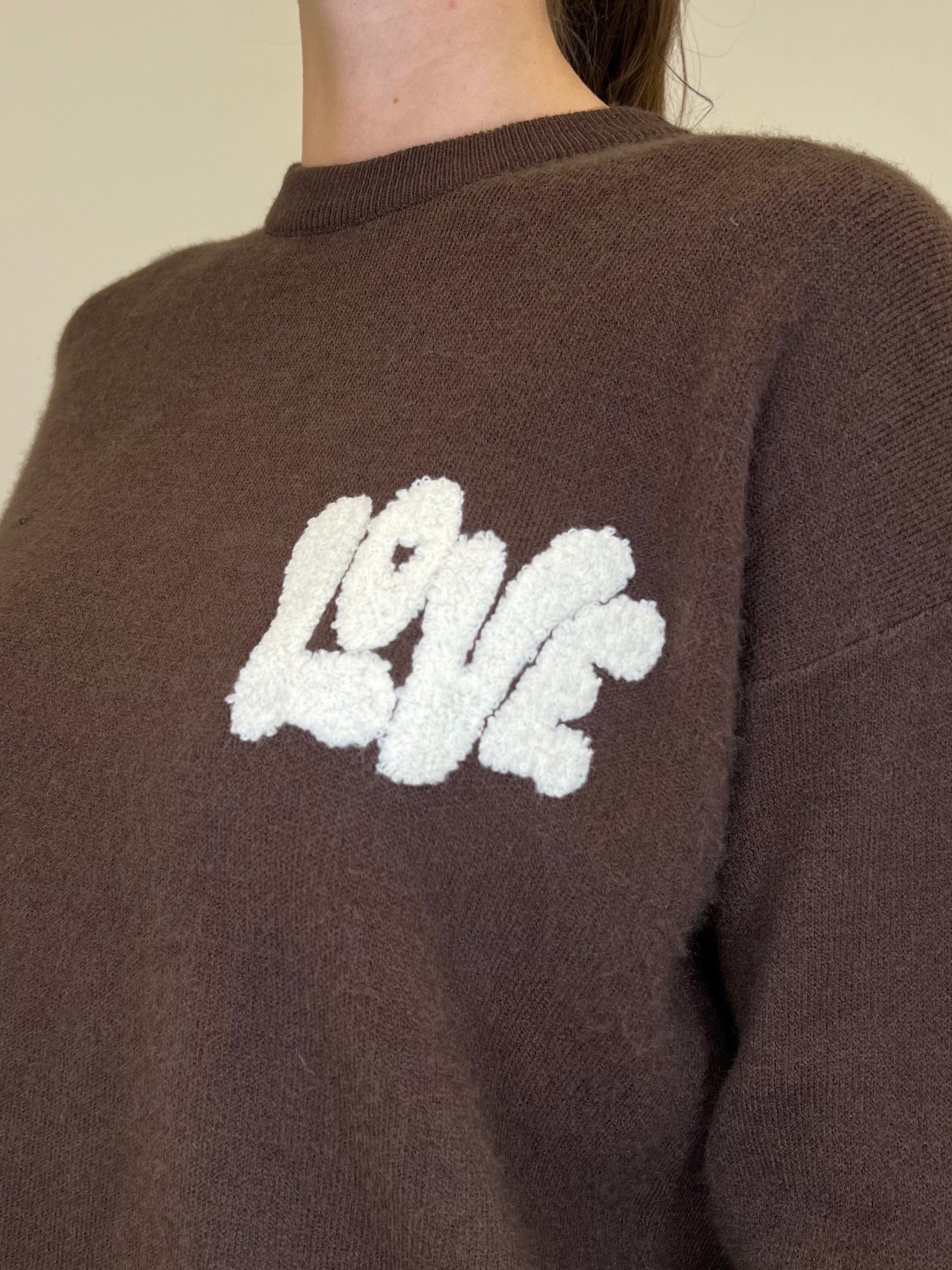 Maglia Love 4982608 Marrone