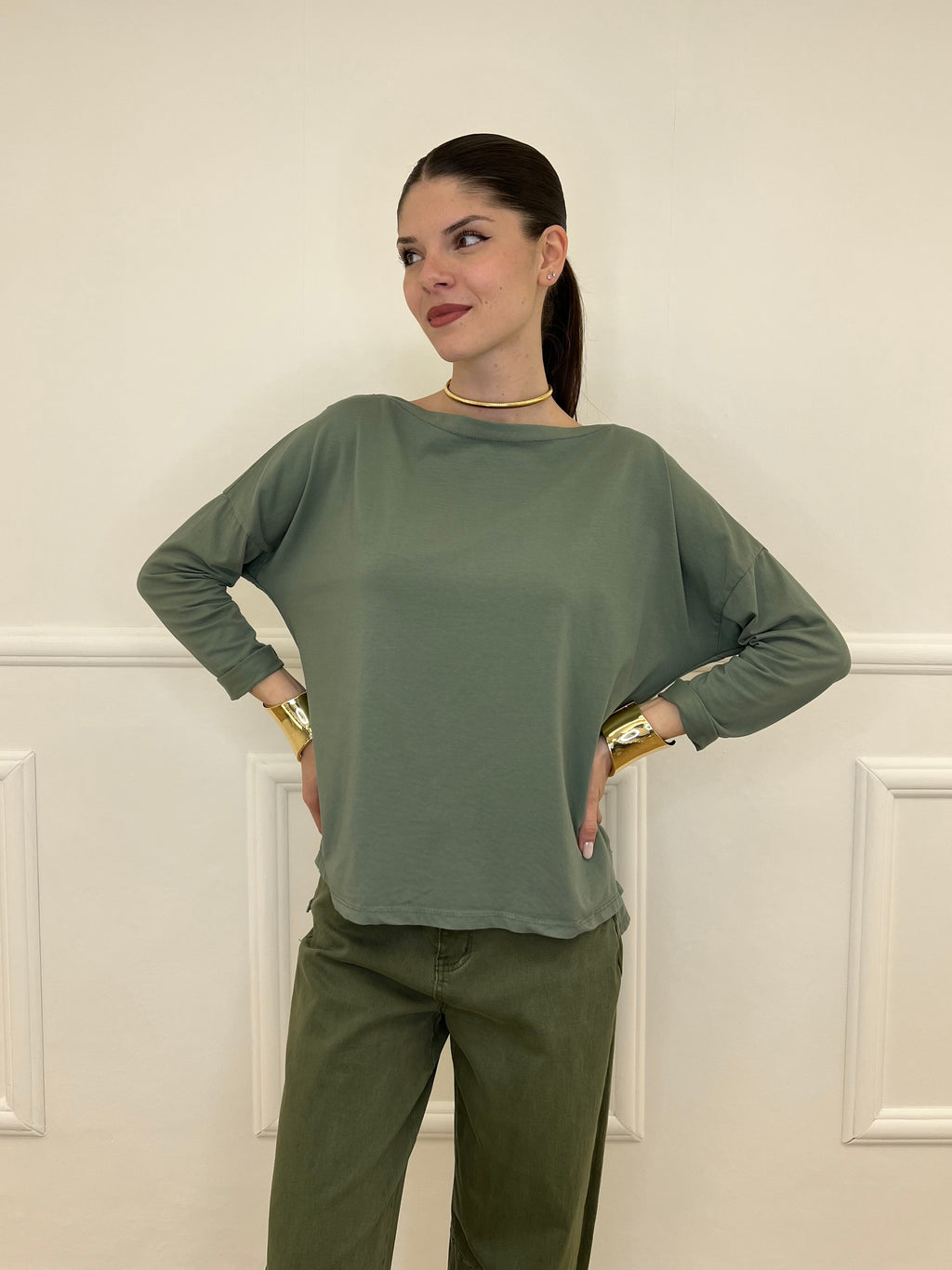 Maglia Scollo a Barchetta 2158