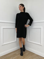 Abito in Maglia 9432 Nero