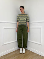 Jeans Balloon Slim 8059 Verde Militare