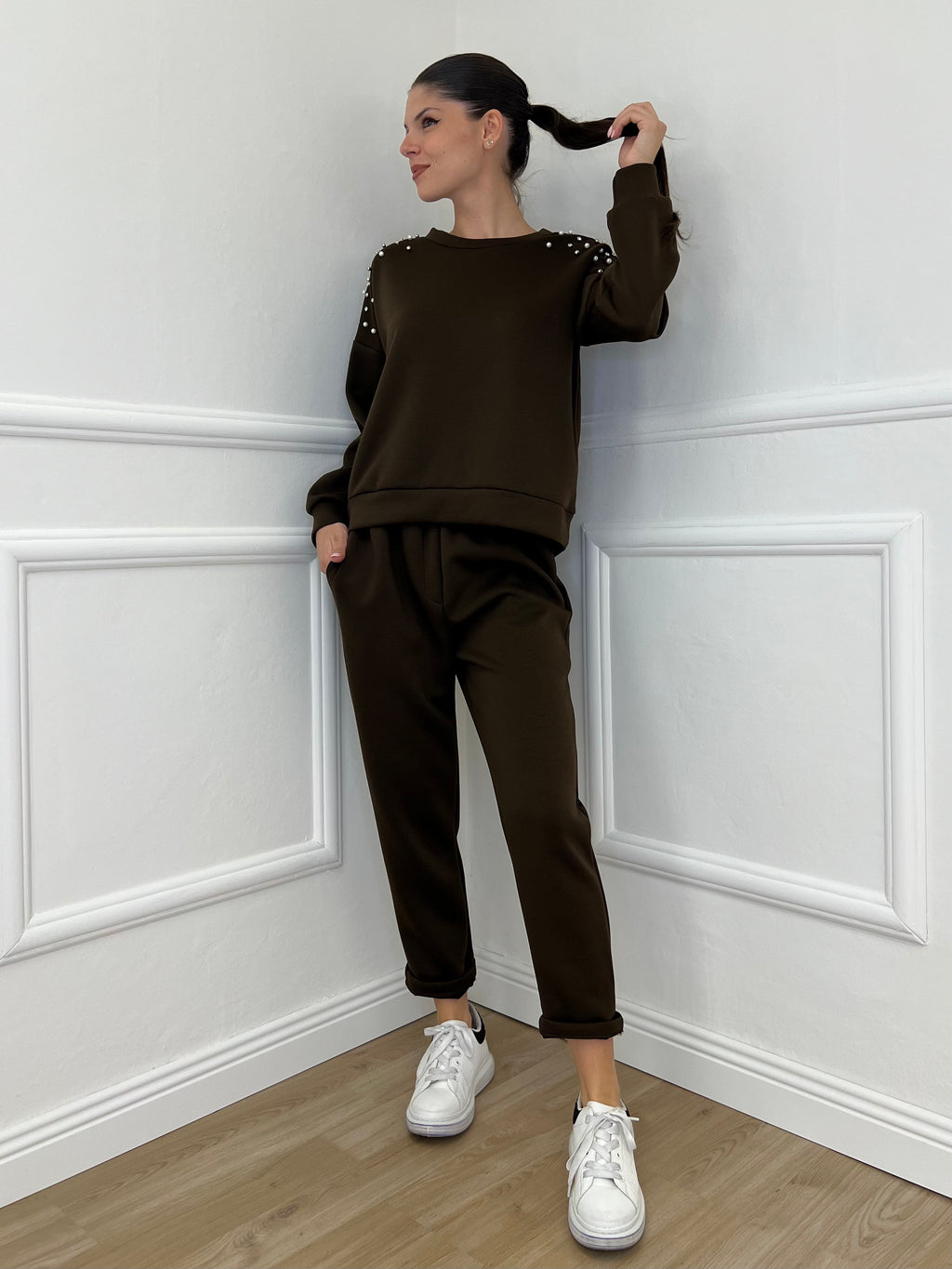 Pantalone Felpa 2252 Caffè - Bazar Abbigliamento