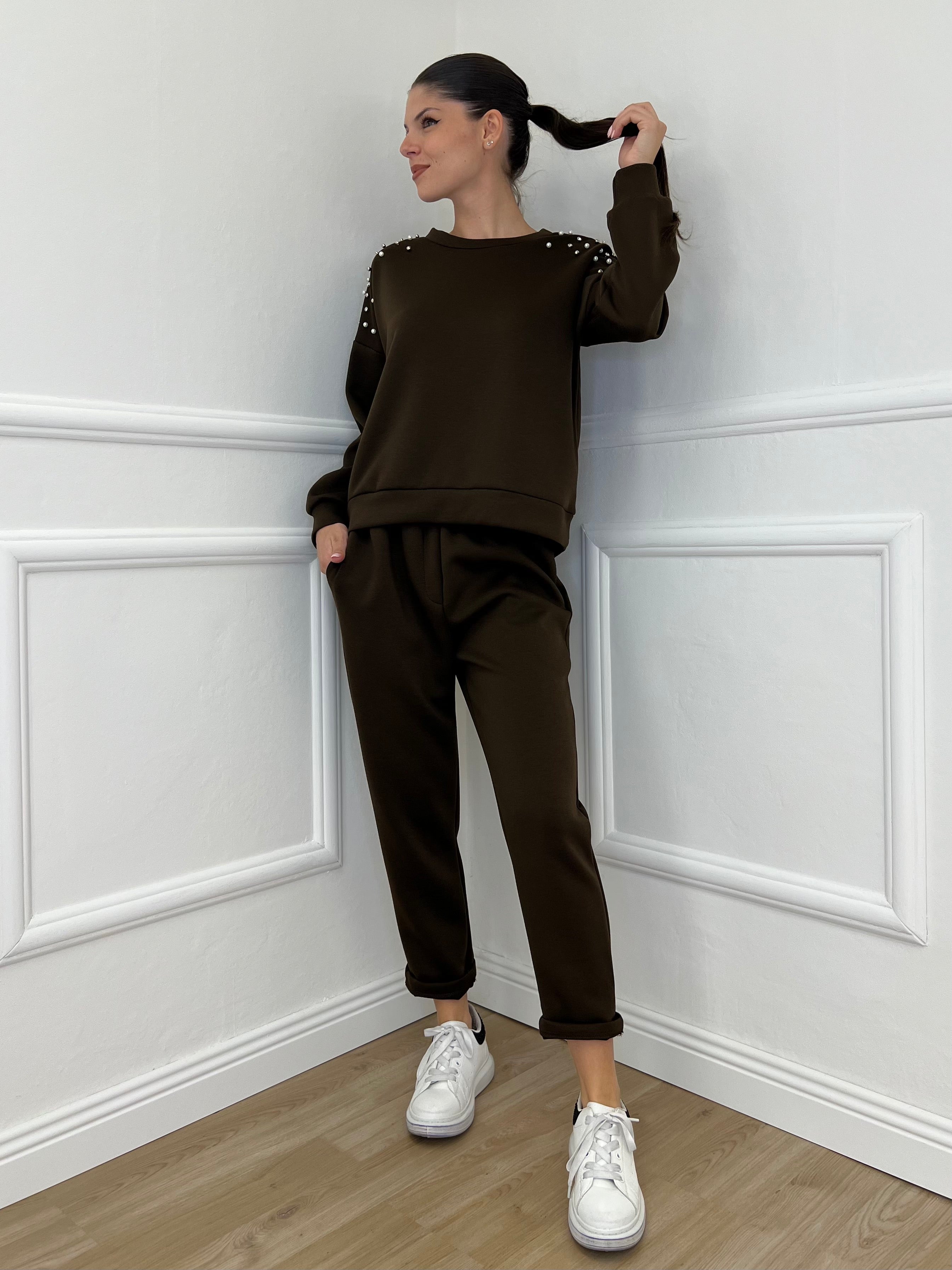 Pantalone Felpa 2252 Caffè - Bazar Abbigliamento