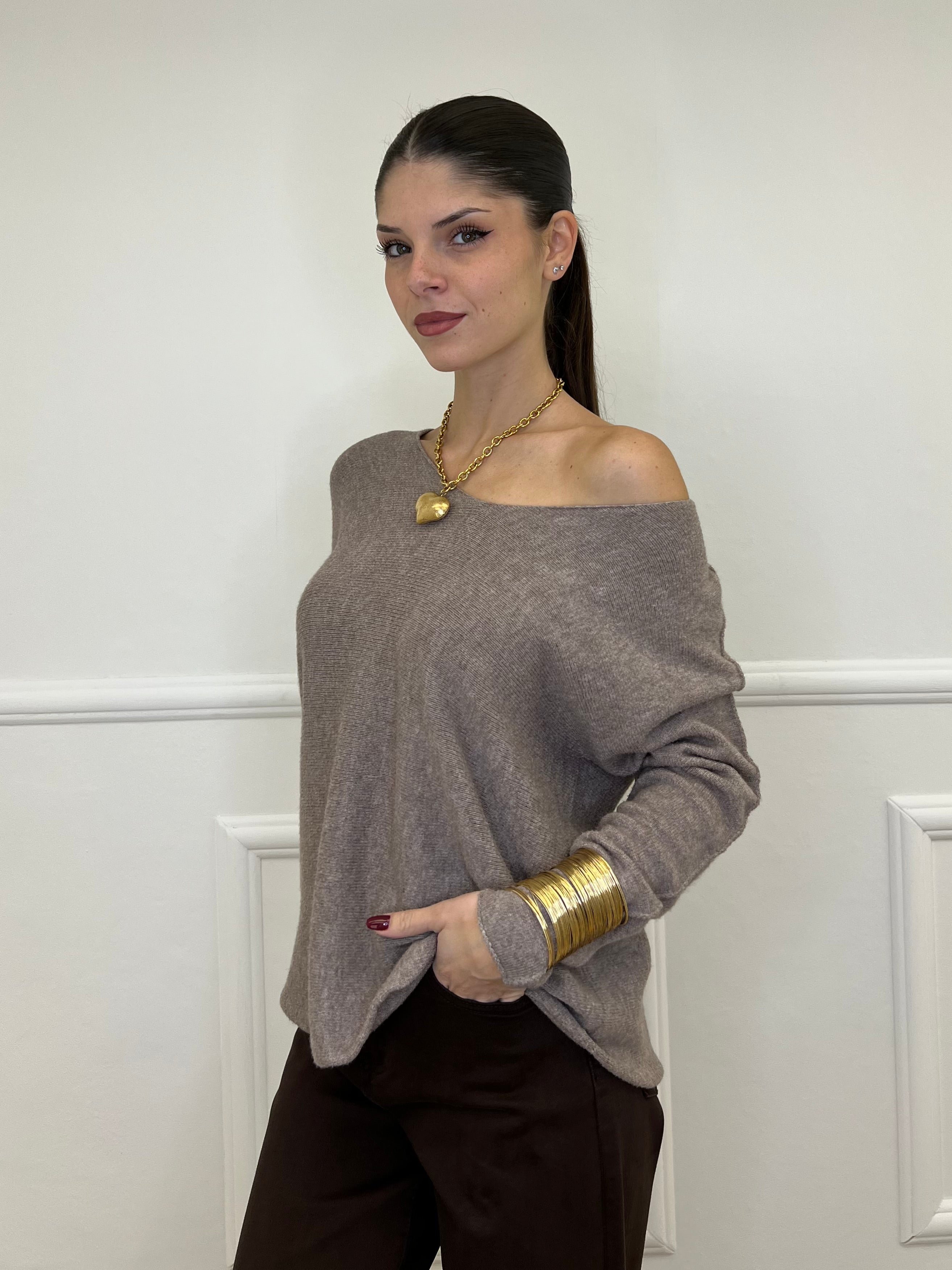 Maglia a V Basic 22325