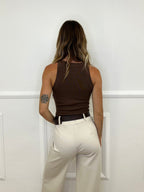 Top Inserti Metallici E8073 Marrone