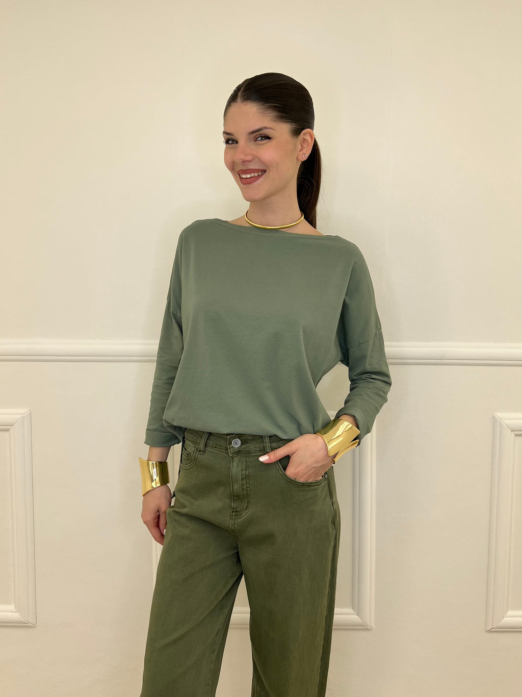 Maglia Scollo a Barchetta 2158