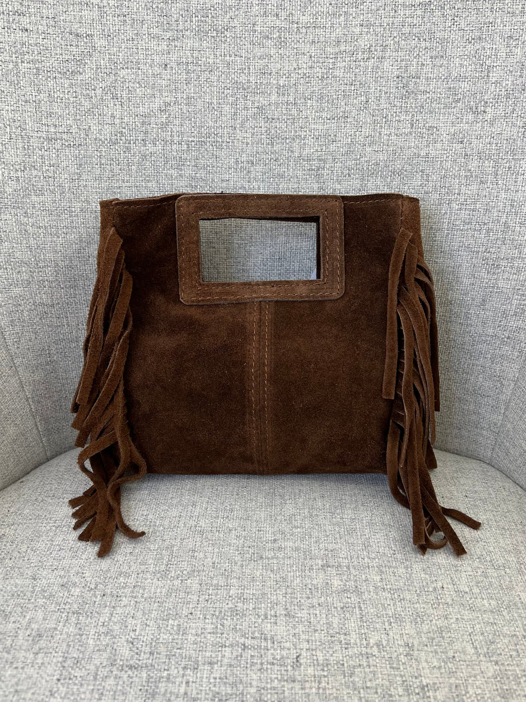 Mini Bag Vera Pelle Frange Manico VPBF002