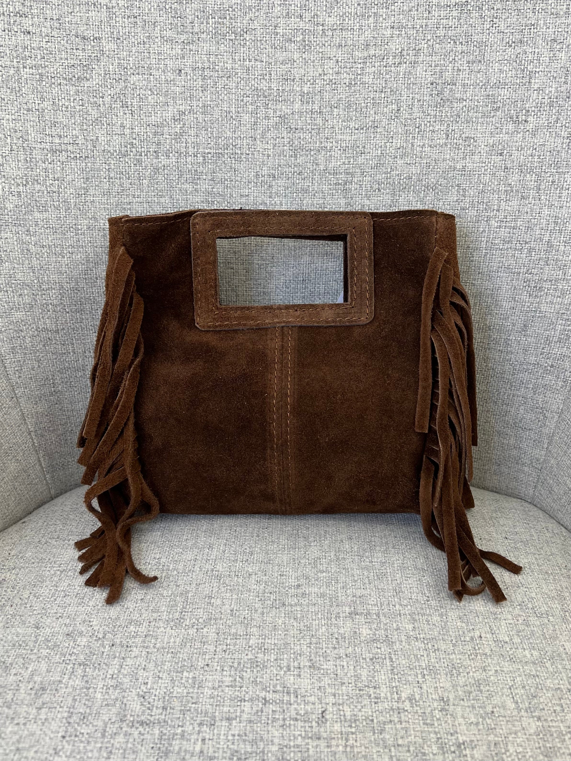 Mini Bag Vera Pelle Frange Manico VPBF002