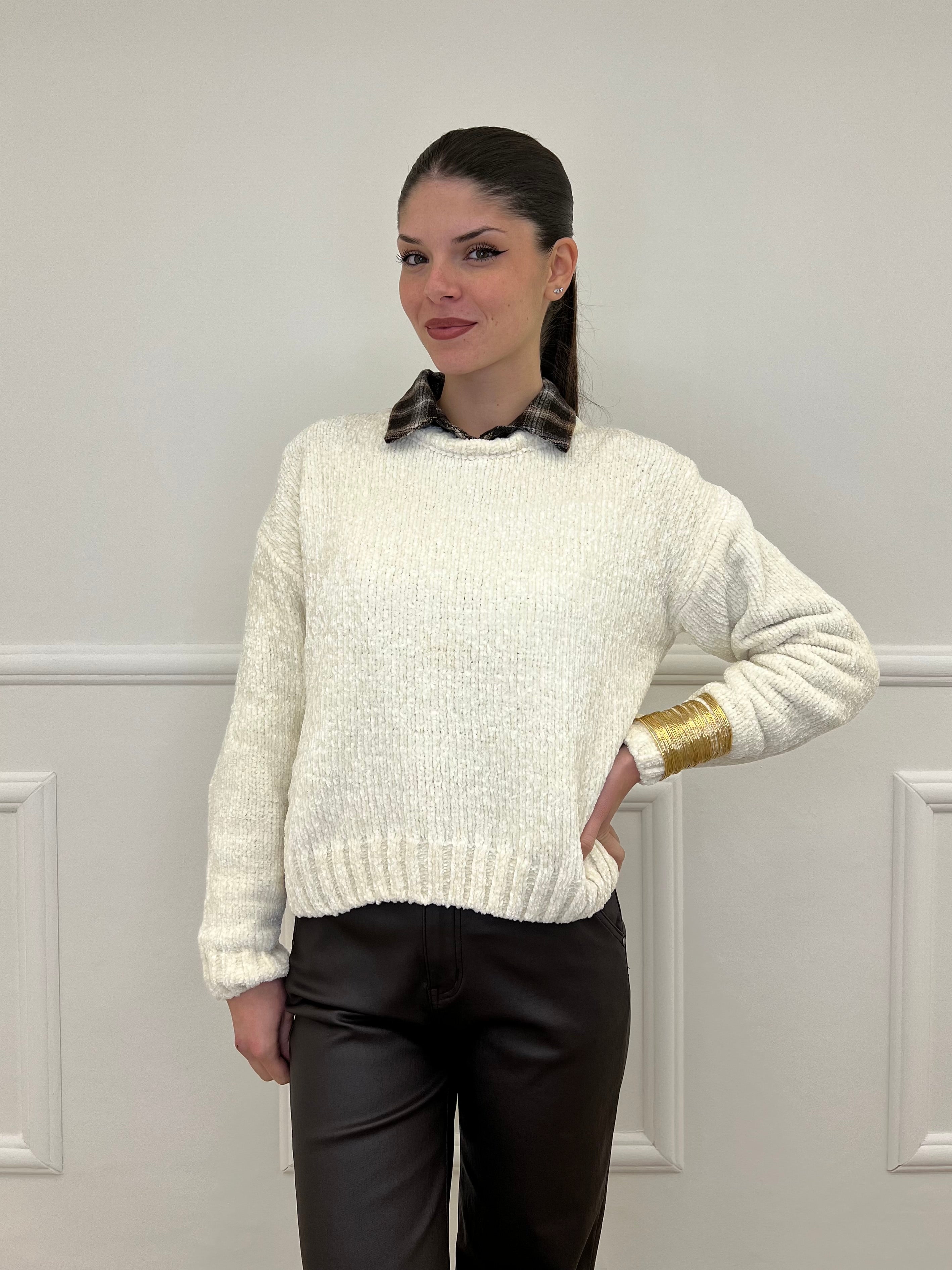 Maglia Ciniglia 2813 Panna