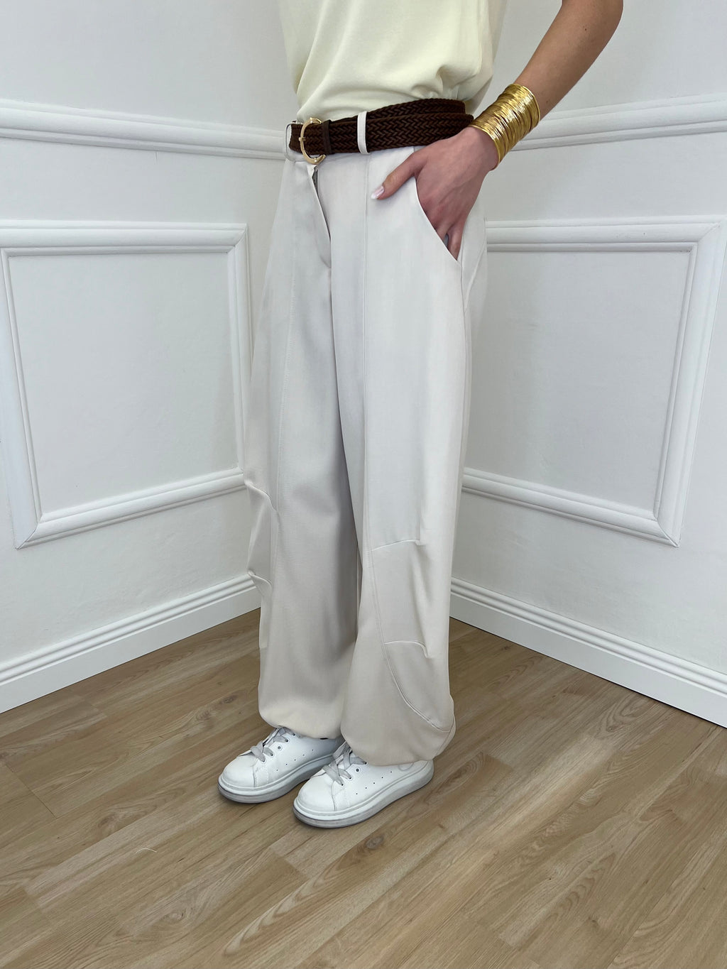 Pantalone Parachute Balloon 28894 Ecru