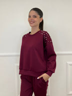 Felpa Gioiello 2441 Bordeaux - Bazar Abbigliamento