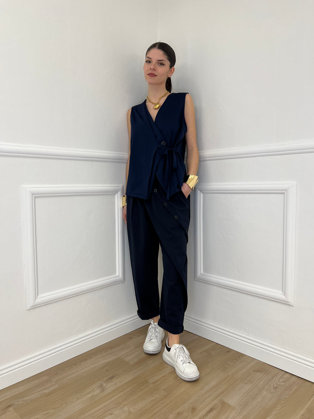 Pantalone Baggy Portafoglio 51256 Blu