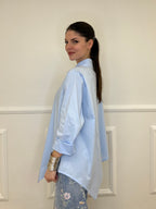 Camicia Asimmetrica 41915 Azzurro